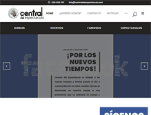 Tablet Screenshot of centraldelespectaculo.com